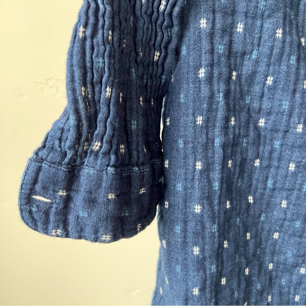 Marine Layer Indigo Blue Print Tunic Dress - Picture 2 of 4